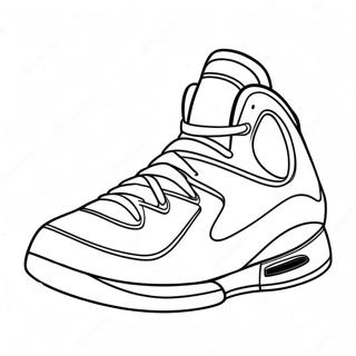 Pagina Para Colorear De Zapatilla De Baloncesto 124225-58442