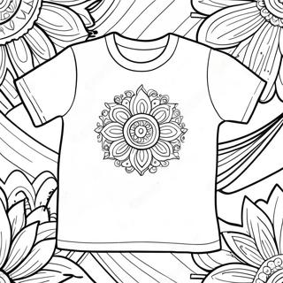 Pagina Para Colorear De Diseno De Camiseta Colorida 124330-58525