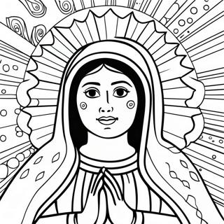 Nuestra Señora De Guadalupe Páginas Para Colorear