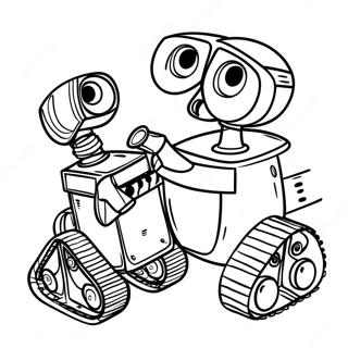 Pagina Para Colorear De Wall E Y Eve 124664-58785