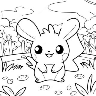 Pagina Para Colorear De Paisaje Encantador De Pokemon 124819-58905