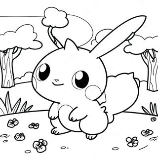 Pagina Para Colorear De Paisaje Encantador De Pokemon 124819-58906