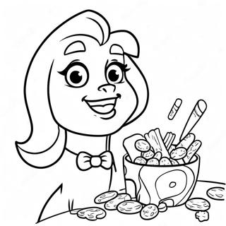 Pagina Para Colorear De Bocadillos De Daphne Scooby 124873-58955