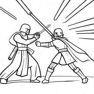 Pagina Para Colorear De Batalla Epica De Sables De Luz 124924 58992