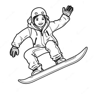 Pagina Para Colorear De Snowboarding 125307-59283