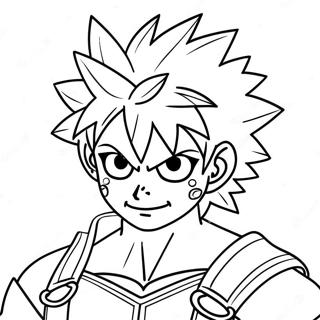 Bakugo Páginas Para Colorear