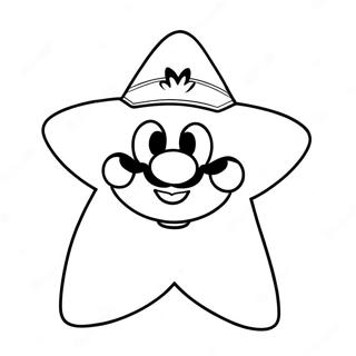 Estrella De Mario Páginas para colorear