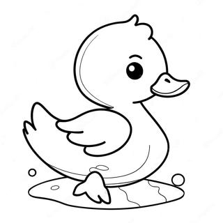 Pagina Para Colorear De Patito De Papel Lindo 125643 59547