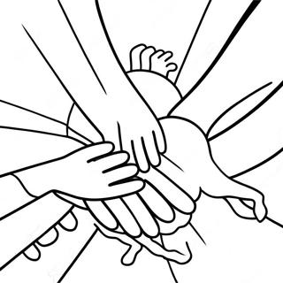 Pagina Para Colorear De Manos Que Ayudan En Aa 125982-59817