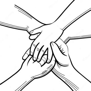 Pagina Para Colorear De Manos Que Ayudan En Aa 125982-59820