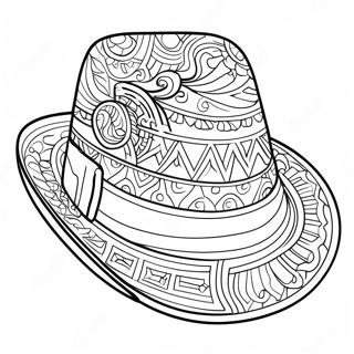 Sombrero Páginas Para Colorear