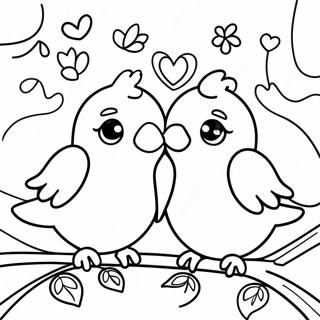 Pagina Para Colorear De Pajaros De Amor Caprichosos 126419-60156