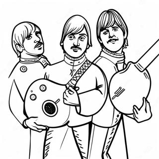 Los Beatles Páginas Para Colorear