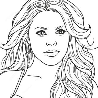 Pagina Para Colorear De Shakira 127011-60602