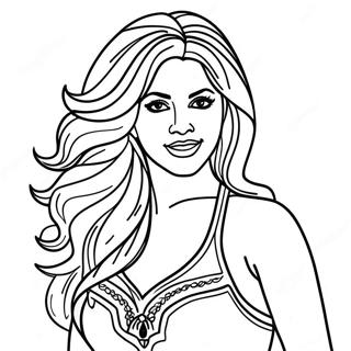 Pagina Para Colorear De Shakira 127011-60603