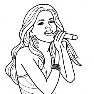 Pagina Para Colorear De Shakira Cantando En El Escenario 127012-60606