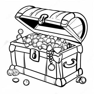 Pagina Para Colorear Del Cofre Del Tesoro Con Joyas 127143-60717