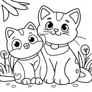 Pagina Para Colorear De Curiosos Gatitos Explorando 127272-60817