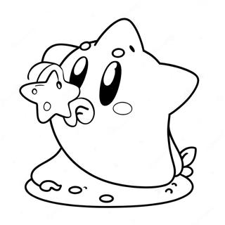 Pagina Para Colorear De Kirby Comiendo Una Estrella 12727-2802