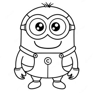 Minion Púrpura Páginas Para Colorear