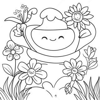 Pagina Para Colorear De Flores De Jardin Relajantes 127606-61070