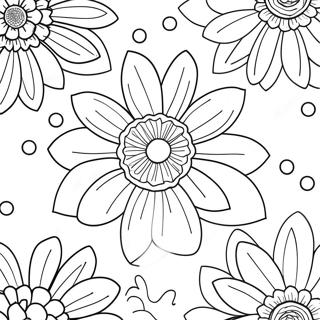 Pagina Para Colorear De Hermosas Flores En Flor 127607-61073