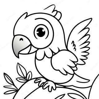 Pagina Para Colorear De Un Guacamayo 127783-61329