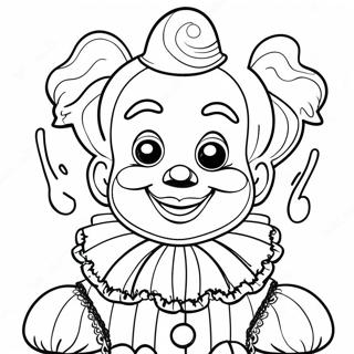 Pagina Para Colorear De Una Muneca Payaso Espeluznante 127941 61466