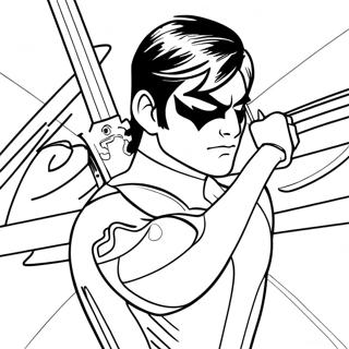 Pagina Para Colorear De Nightwing 127963-61471