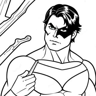 Pagina Para Colorear De Nightwing 127963-61472