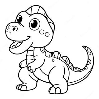 Pagina Para Colorear De T Rex Bebe Lindo 1279-2334