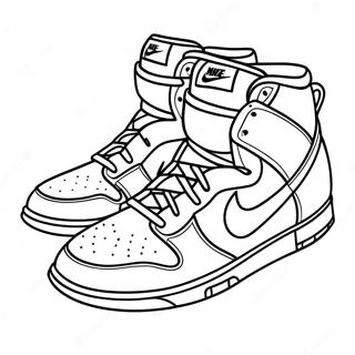 Pagina Para Colorear De Las Zapatillas Nike Dunks Coloridas 128197-61656