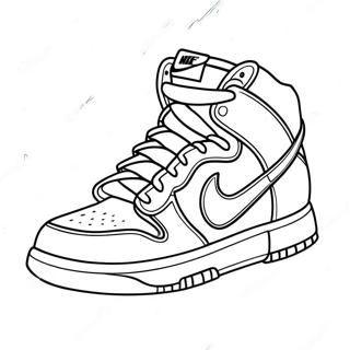 Pagina Para Colorear De Nike Dunks Elegantes En Exhibicion 128199 61661