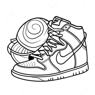 Pagina Para Colorear De Nike Dunks Elegantes En Exhibicion 128199 61662