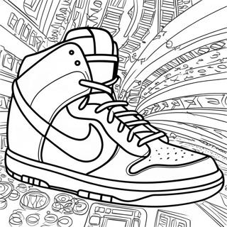 Pagina Para Colorear De Nike Dunks Elegantes En Exhibicion 128199 61663