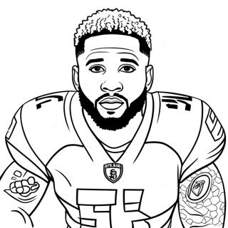 Odell Beckham Jr Páginas Para Colorear