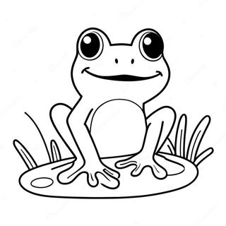 Pagina Para Colorear De Una Rana Linda Del Dia De Salto 128715-62058