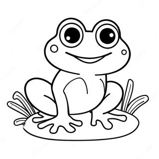 Pagina Para Colorear De Una Rana Linda Del Dia De Salto 128715-62060