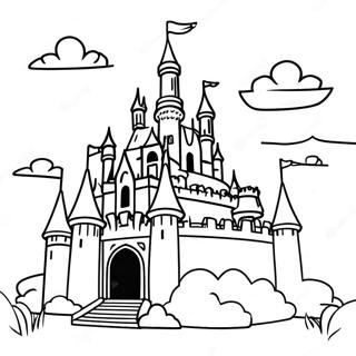 Pagina Para Colorear De Castillo Real Deslumbrante 129150-62401
