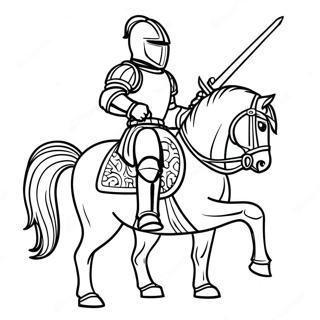Pagina Para Colorear De Caballero Real 129151-62406