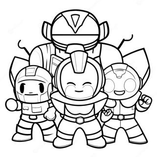 Miniforce Páginas para colorear