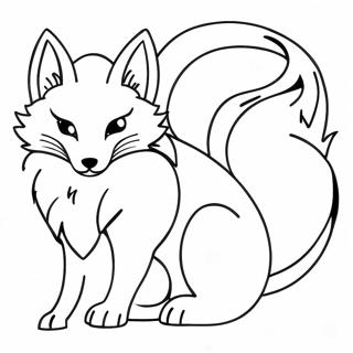 Kitsune Páginas Para Colorear