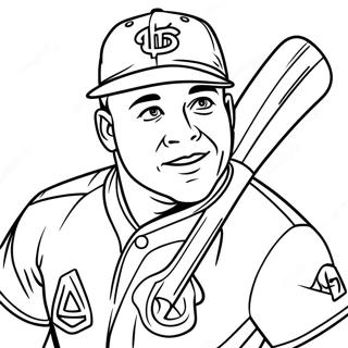 Mike Trout Páginas Para Colorear