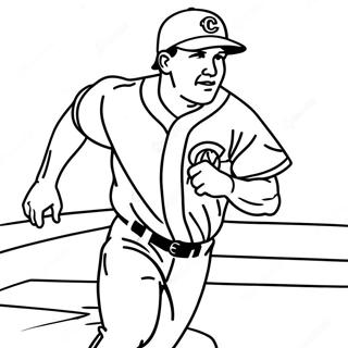 Pagina Para Colorear De Mike Trout Corriendo Las Bases 129303 62518