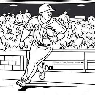 Pagina Para Colorear De Mike Trout Corriendo Las Bases 129303 62519