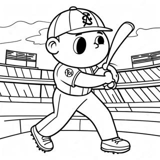 Pagina Para Colorear De Mike Trout Atrayendo Una Pelota 129304 62523