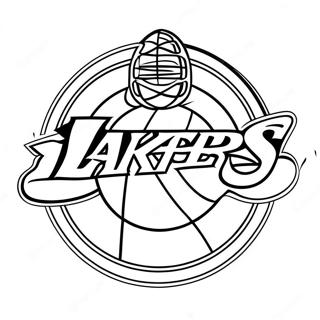 Pagina Para Colorear Del Logo De Los Lakers 129378-62573