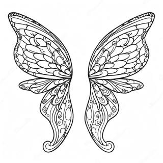 Pagina Para Colorear De Alas De Hada De Fantasia 129404 62597
