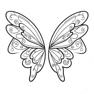 Pagina Para Colorear De Alas De Hada De Fantasia 129404 62600