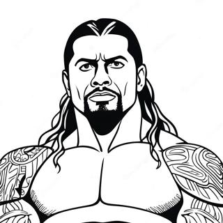Pagina Para Colorear De Roman Reigns Wwe Poderoso 129430-62622